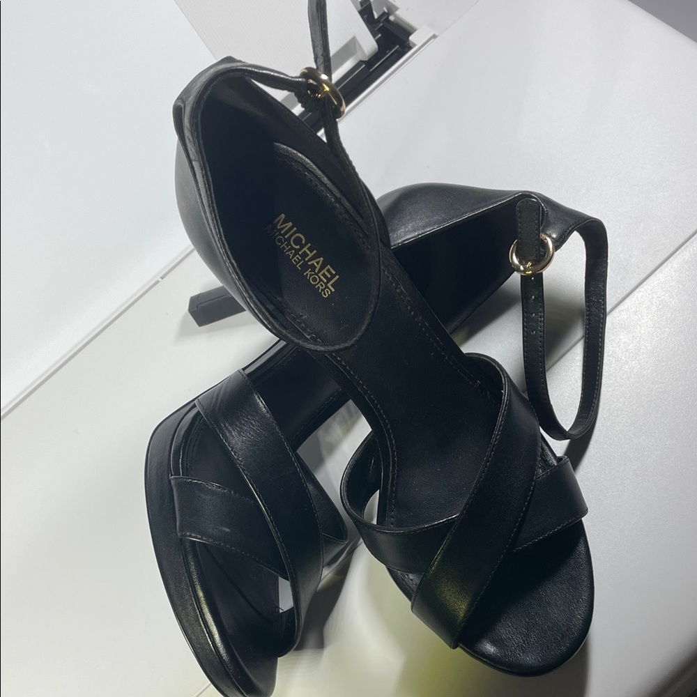 Michael Kors Black Strappy Heels